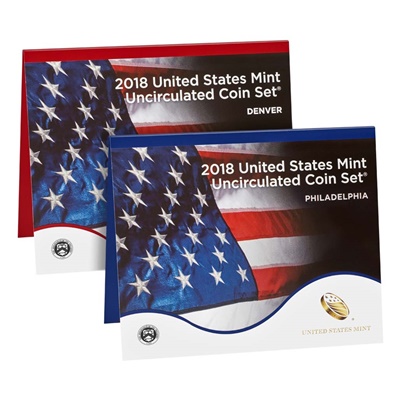 2018 United States Mint Uncirculated Coin Set (P & D)